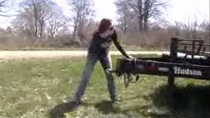 Stuck pulling big trailer