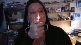 EVA SMOKES IN DEN