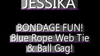 Jessika In A Blue Web Tie! - WMV