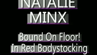 Natalie Minx Gagged And Tied In Red Bodystocking! - MPG4 VERSION ( in size)