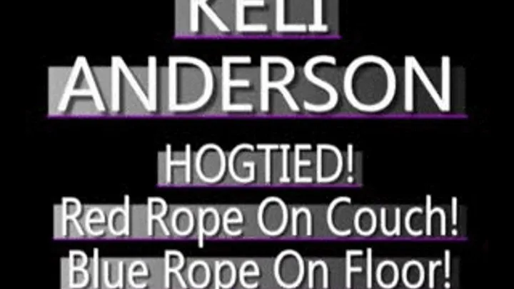 Keli Anderson Bound In Blue Ropes! - (320 X 240 in size)