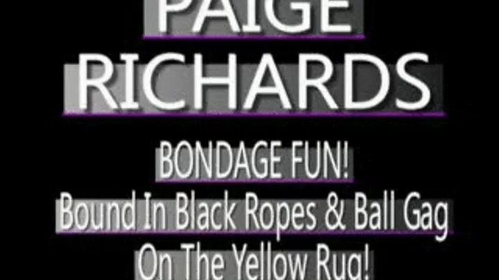 Paige Richards Tied Up On Yellow Rug! - PS3 FORMAT