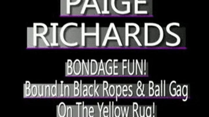 Paige Richards Tied Up On Yellow Rug! - (320 X 240 SIZED)