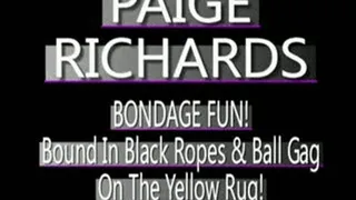 Paige Richards Tied Up On Yellow Rug! - AVI VERSION