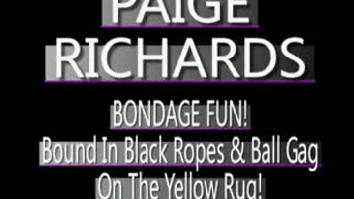 Paige Richards Tied Up On Yellow Rug! FORMAT (480 X 320 SIZED)