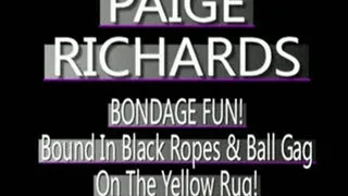 Paige Richards Tied Up On Yellow Rug! - MPG-4 VERSION