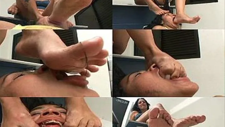 DIRTY FEET FOOT GAGGING CRUEL - mistress PARIZ - clip 06 - exclusive MF