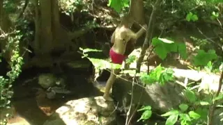 Hiker Fucks And Cums In Her Mouth While Carmen Sunbathing On The Creek!