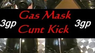 Kick The Gas Masked Slut In The Cunt