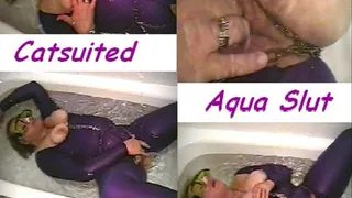 Purple Catsuited Aqua Slut Part2