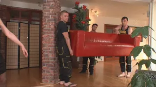 Lellou Gets Gang Banged In The Ass By The Movers!