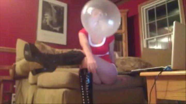 Santas Mean Little Helper blowing huge bubbles part 2