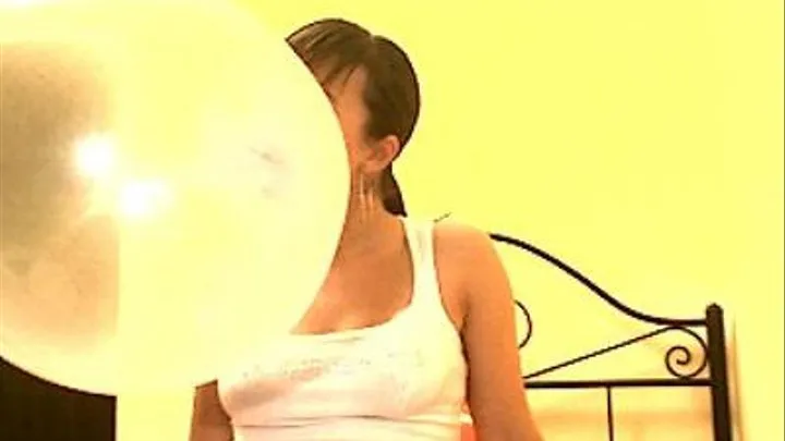 Huge bubbles and white Bebe Top