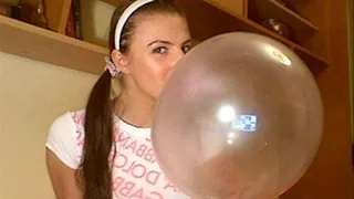 Watch me in the eyes while i blow huge bubbles
