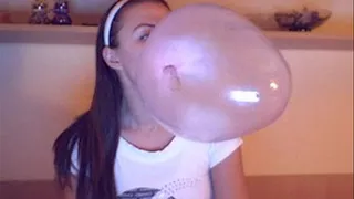 Blowing big messy bubbles