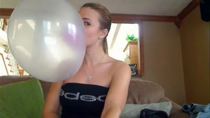 Blk Bebe top and huge bubbles