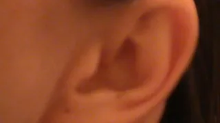 The movemnet of my sexy ear as i chew gum