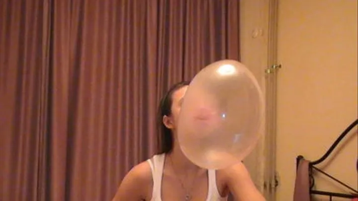 Blowing bubbles in my room