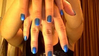 Blue Sexy Fingernails