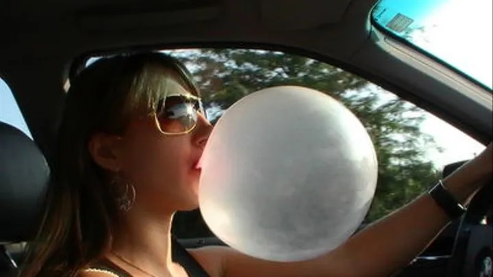 Blowing bubbles while i drive