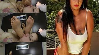 GIANT FOOT DOMINATION BIG FEET - VOL # 140 - TOP GIANT GIRL CRISTINY CASTELARY - MF 2016 - CLIP 4 - exclusive MF