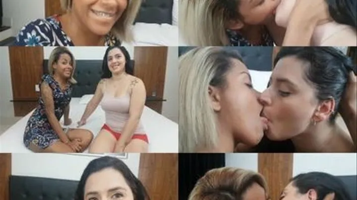 HOT KISSES INTERRACIAL - TOP Girl MONICA LIMA AND VICTORIA MORENO - CLIP 1