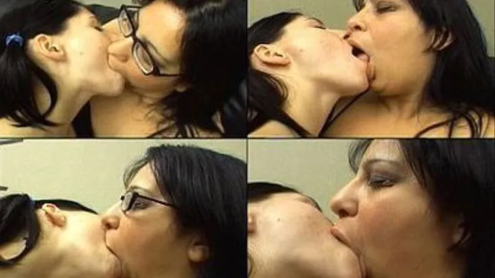 GIANT KISSES - Step-Mother and Little step-daughter!! - CLIP 2 exclusive MF