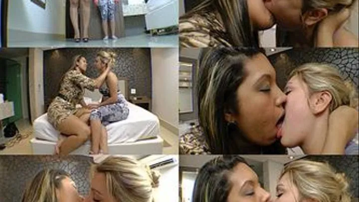 GIANT KISSES GIANT GIRL vs - top giant girl MEL COSTA 6'2" - CLIP 1 - exclusive MF