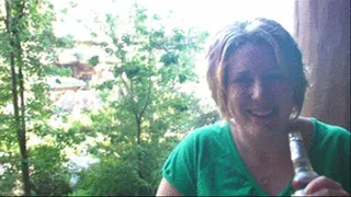 LAUGHING AND DRINKING ON THE BALCONY ** 720p HD **