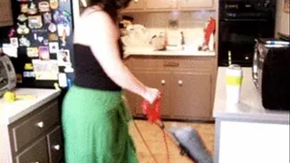 SENORITA GETS TO VACUUM