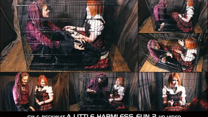 Two Caged Girls starring Beckykat and Six