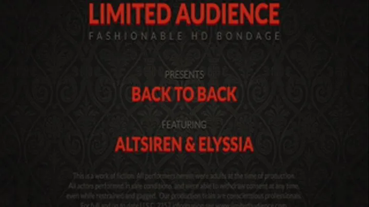 Bound Back To Back starring Elyssia and AltSiren