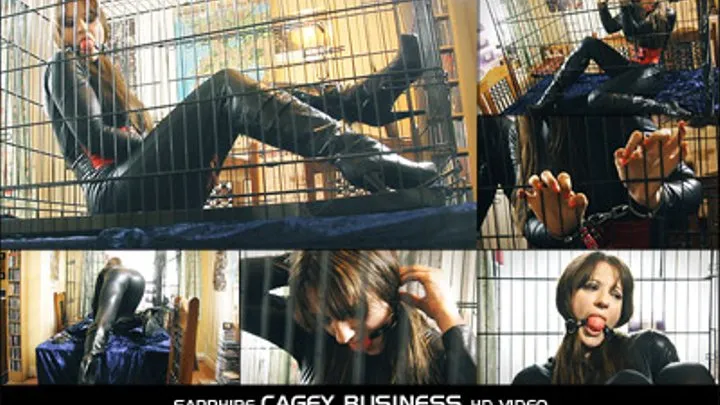 Self Locked and Gagged in Cage starring Sapphire