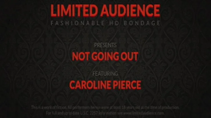 Not Going Out starring Caroline Pierce