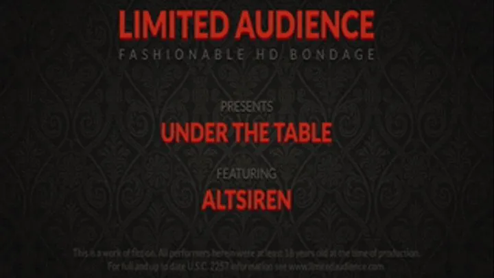 Under The Table starring AltSiren