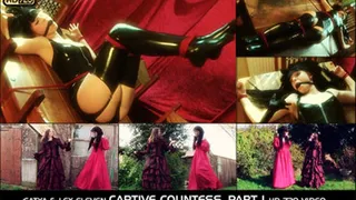 Gown and Latex Bondage - starring Lex Eleven and Catya