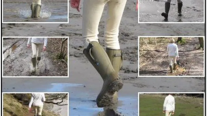 Muddy Coast Walk in Le Chameau Wellies