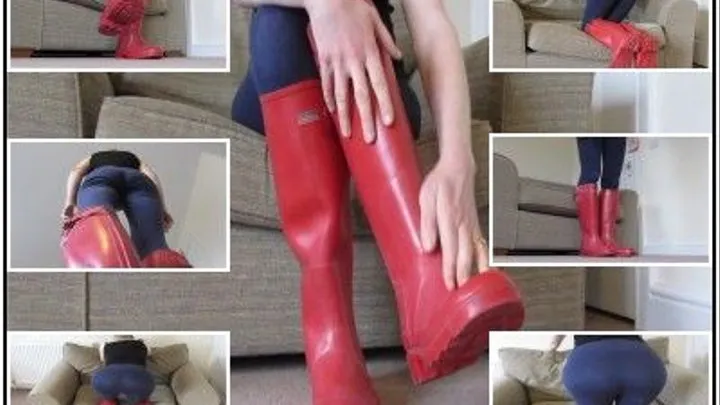 Custom Clip - Red Wellies & Leggings