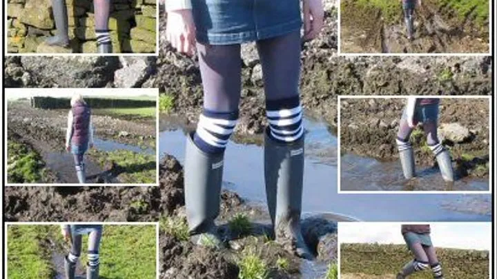 Muddy Moors Walk in Hunter Regent Wellies