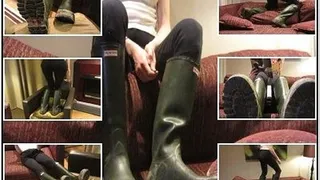 Custom Clip - Dirty Boots on Sofa