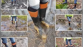 Leather Riding Boots in the Mud