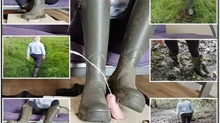 Mucky Boots for Slave's Cock