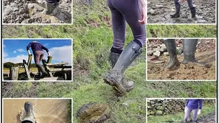 Muddy Wellies in the Countryside