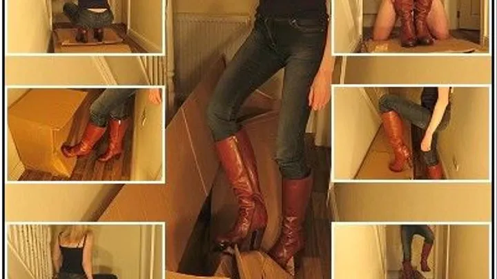 Custom Clip - Box Crush in Brown Boots