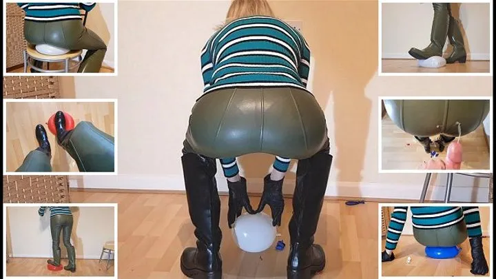 Balloon popping - Boots vs Butt