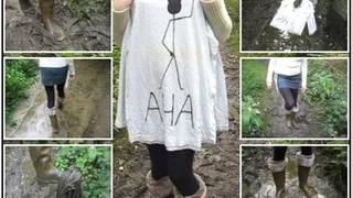 Custom Clip - T-shirt Destruction in Fur Wellies