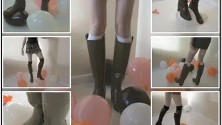 Crushing Balloons in Wellies & Boots