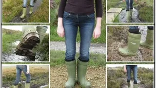 Dunlop Thermo Wellies in the Mud