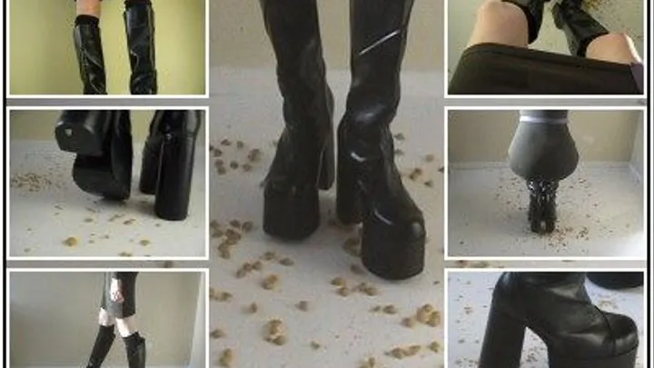 Custom Clip - Crushing Pasta Shells in Platform Boots