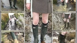 Summer Walk in Hunter Wellies